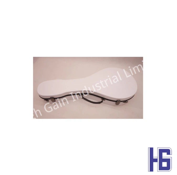 Carbon Fiber A-Shaped Mandolin Case in White