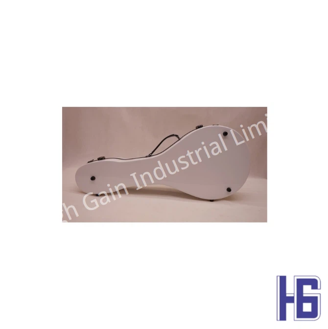 Carbon Fiber A-Shaped Mandolin Case in White