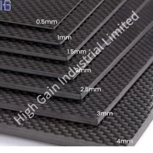 Độ dày phổ biến của tấm sợi carbon là gì?